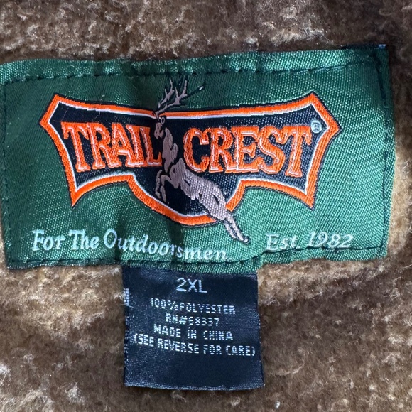 Trail Crest Men's 360 Horse Print Full Zip Fleece Jacket Sz 2XL - Picture 9 of 10